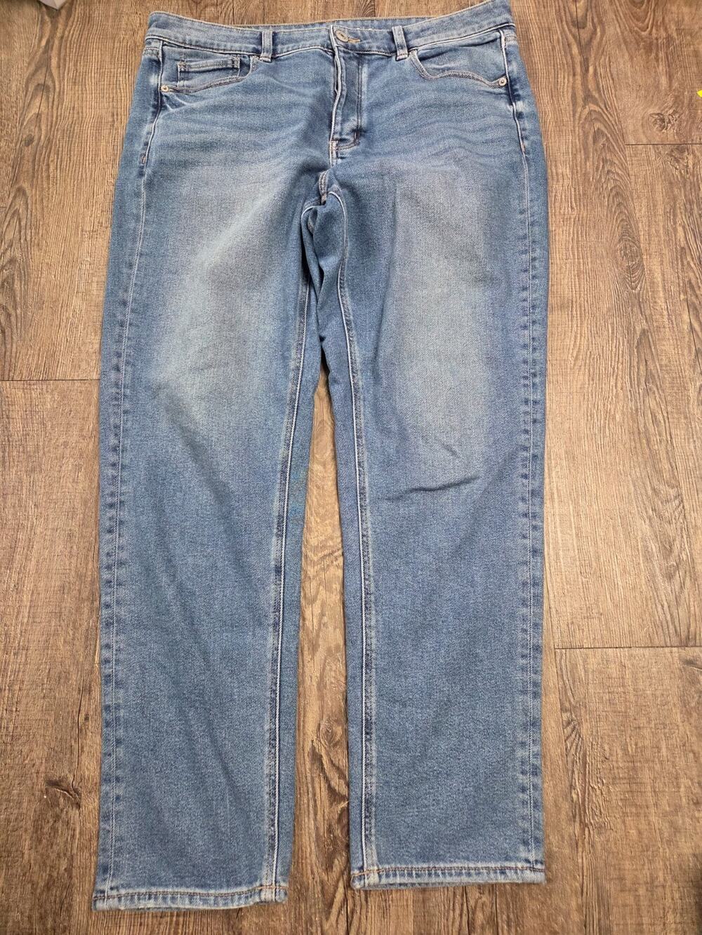 American Eagle TOMGIRL Button Fly Denim Jeans Stretch 14 Long Tall